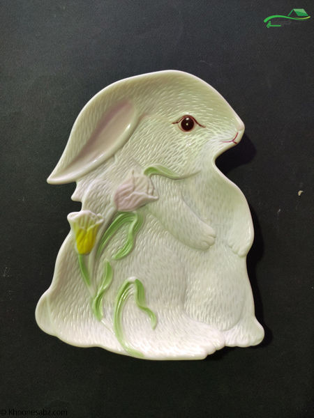 تصویر  بشقاب پلاستیکی خرگوش 2-5042