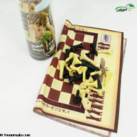 تصویر  شطرنج پارچه ای استوانه ای