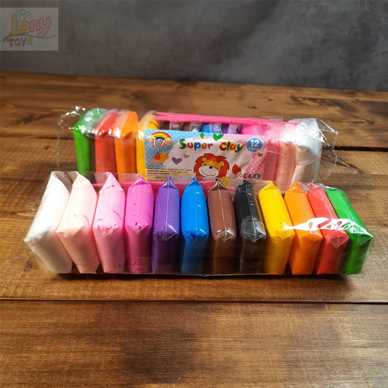 خمیر بازی گلی مدل سبک بسته 12 عددی